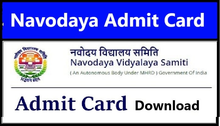 Navodaya Admit card download