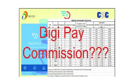digi pay commission list new