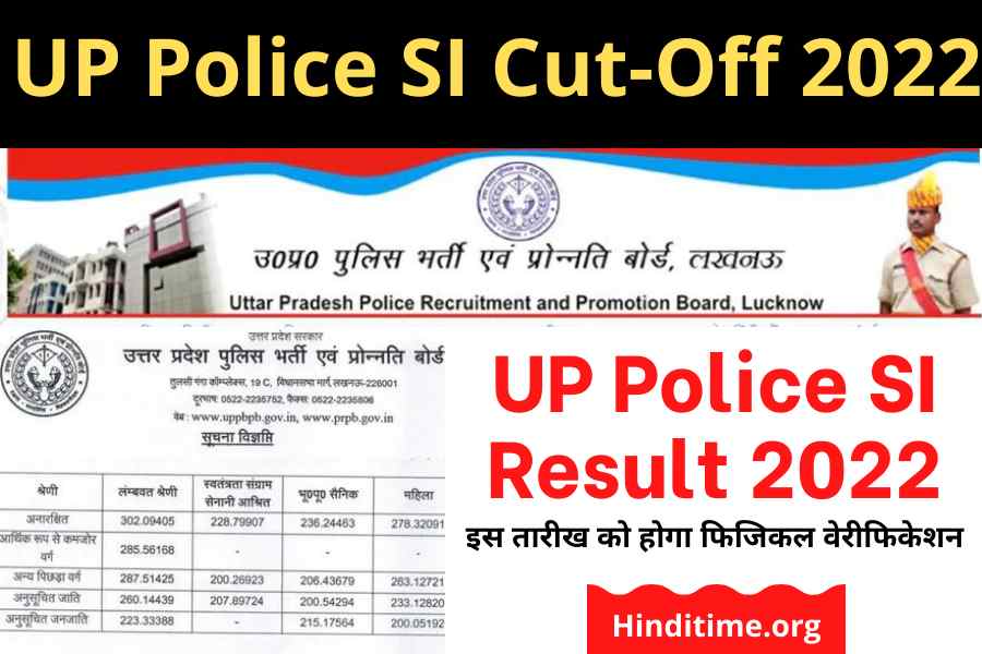 UP Police SI Cut Off