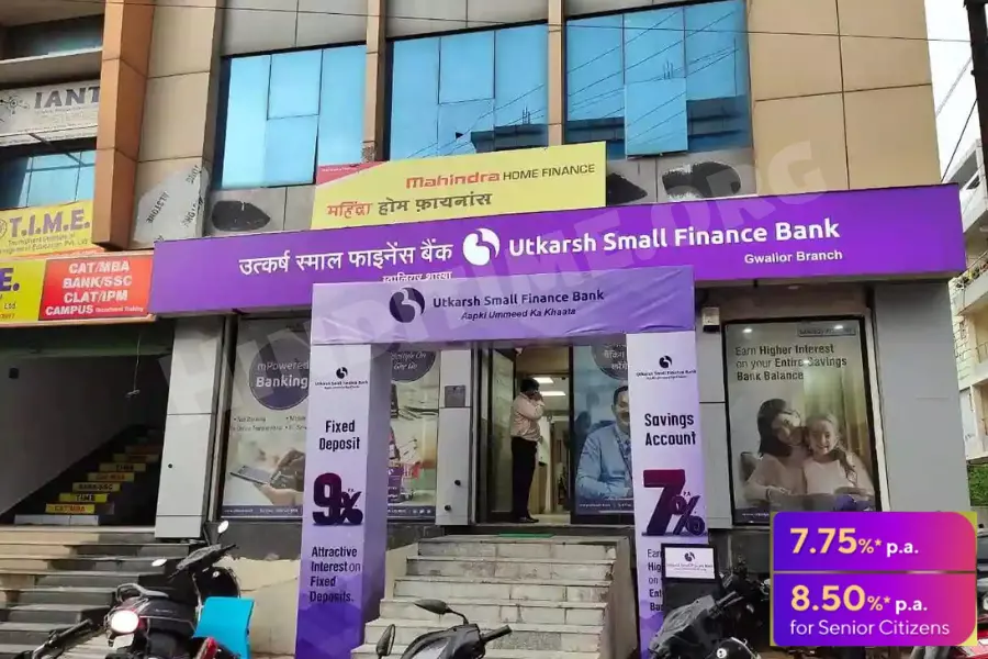 Utkarsh small finance bank fd rates 2022