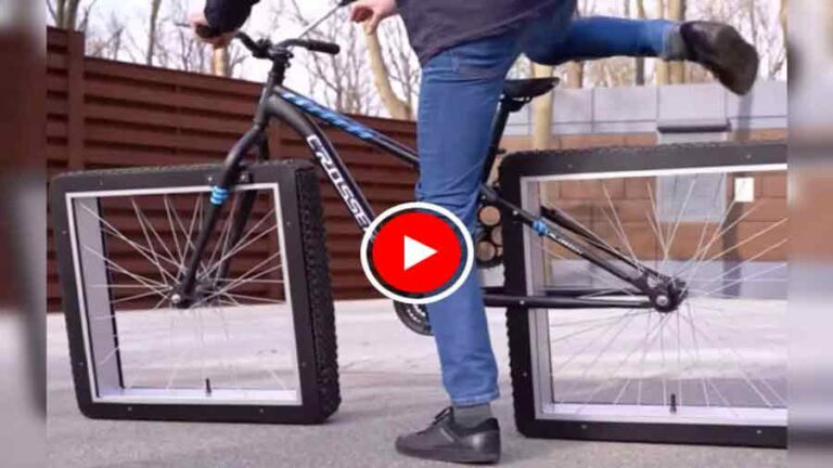 Bicycle Square Wheels Video