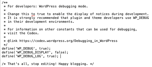 debugging in wordpress