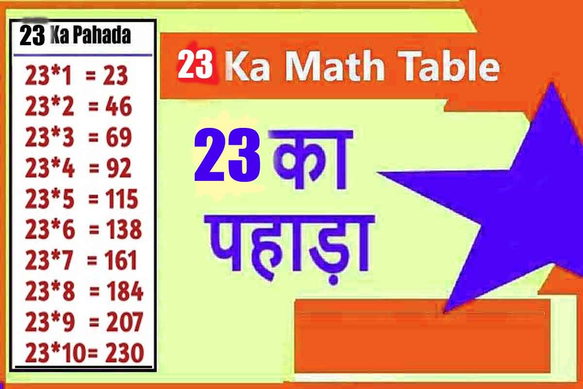 23 ka pahada