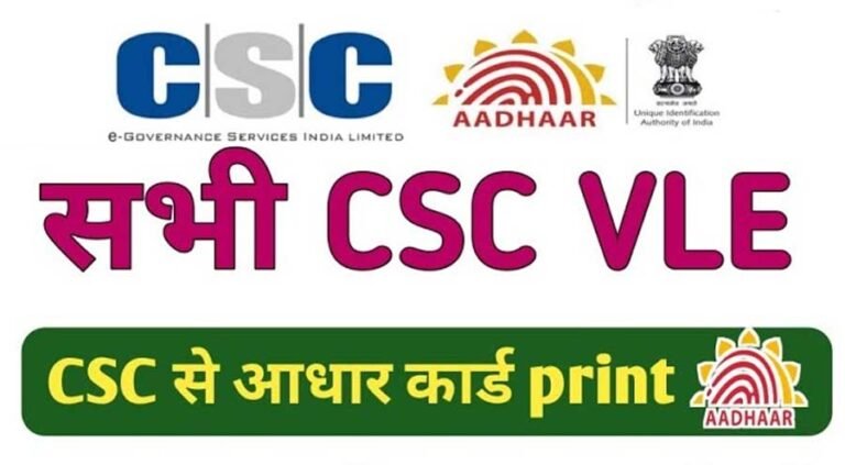 csc aadhar print